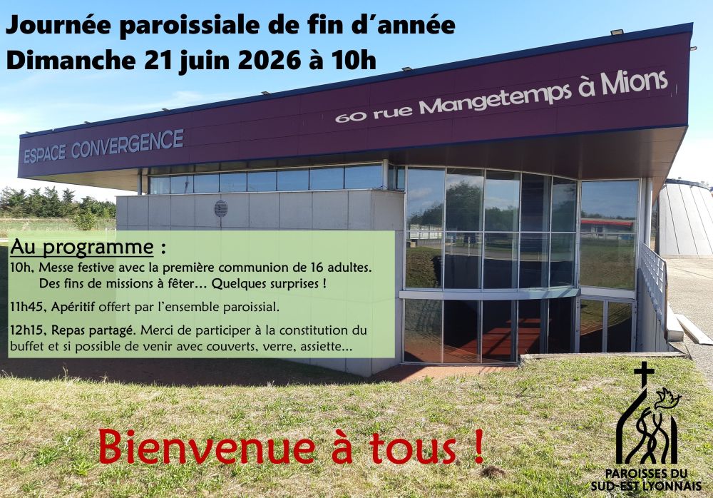 Journée paroissiale de fin d&rsquo;année