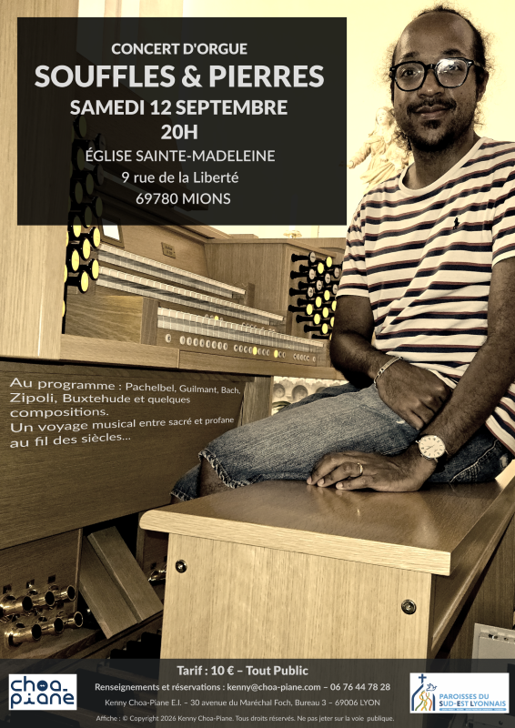 Concert d&rsquo;orgue à Mions